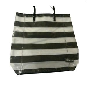 Venus Vinyl stripe Tote
